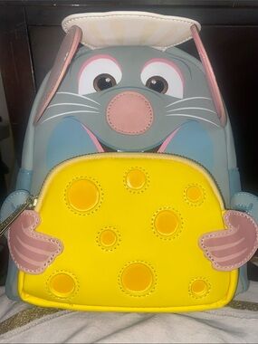 Disney Ratatouille Little Chef Remy Cheese Loungefly Backpack NWT Authentic